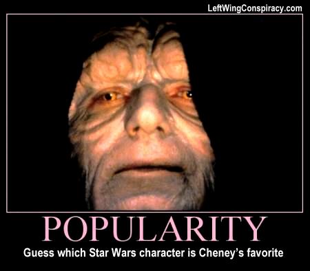 Does Bush pefer Vader… or Jar-Jar?