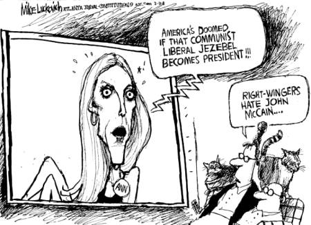Well, compared to (m)Ann Coulter, Mussolini was a liberal.